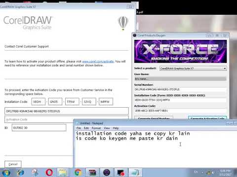 CorelDRAW Graphics Suite X7 v17.1.0.572 x86-x64 keygen X-Force  pc